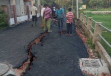 ভূকম্পনের জেরে 'বেহাল' বেহালার রাস্তা