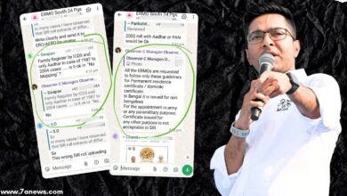 চ্যাট ‘ফাঁস’ করলেন অভিষেক। গ্রাফিক্স : ৭এ নিউজ ডট কম