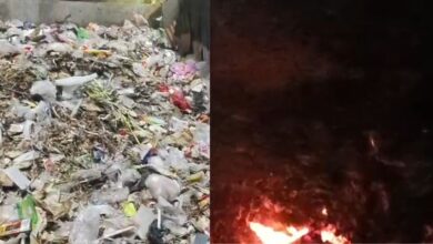 নদীতেই আবর্জনার স্তুপ ? ঘটছে অগ্নিকান্ডও !