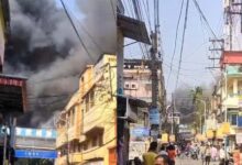 মধ্যমগ্রামে আগুন