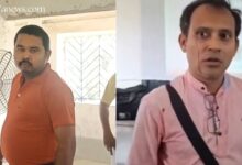 অন্যতম অভিযুক্ত (বাঁদিকে), আক্রান্ত ভোটকর্মী