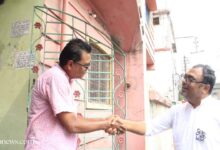 জনসংযোগে ব্যস্ত তীর্থঙ্কর ঘোষ