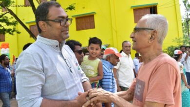 প্রচারে ব্যস্ত তীর্থঙ্কর ঘোষ