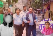 পানিহাটীতে অভয়া কাণ্ডের তদন্তে সিবিআই । ইনসেটে - রত্না দেবনাথ