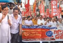 SIR হয়রানি ও হকার উচ্ছেদের বিরুদ্ধে বারাসতে মহামিছিলে সেলিম
